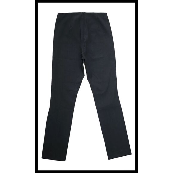 Rag & Bone Simone High Rise Slim Stretch Crop Pants Plain Front Rear Zip Black 6 - Picture 5 of 14